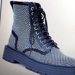 4 Hour Sale Studded Chunky Lug Sole Platform Booties, Sz.10, New Boots